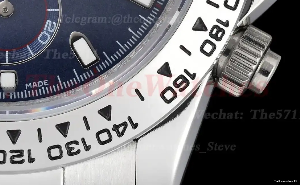 A3836 SS Stk SS Daytona Blue 40mm GDF 0405
